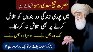 hazrat shaikh Saadi quotes in urdu  life changing quotes  Islamic true events  quotes islamic [upl. by Barrus]