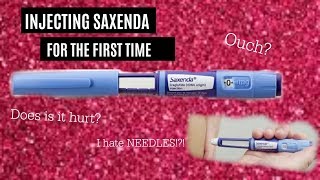 INJECTING SAXENDA FOR THE FIRST TIME  REACTION VIDEO [upl. by Delmor]