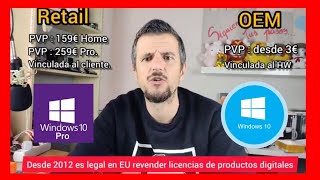 Diferencias entre licencia OEM y Retail Windows 10 [upl. by Thedric642]