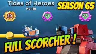 Warships Season 65  NEW TACTİC WİTH FULL SCORCHER  Boom Beach Gameplay [upl. by Zilef]