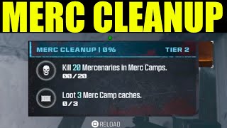 how to quotloot 3 merc camp cachesquot MWZ  Marc cleanup mission walkthrough [upl. by Job]