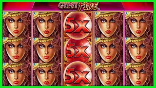 ★★JACKPOT HANDPAY★★300 BETS★★GYPSY FIRE HIGH LIMIT SLOT MACHINE BUENO DINERO MUSEUM SLOTS KONAMI [upl. by Wachtel]