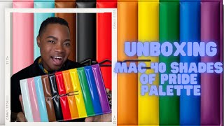 UNBOXING MAC PRIDE EYESHADOW PALETTE  40 SHADES OF PRIDE VAULT ANNIVERSARY [upl. by Ateuqahs210]