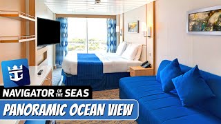 Navigator of the Seas  Spacious Panoramic Ocean View Stateroom Tour amp Review 4K  Royal Caribbean [upl. by Benco]