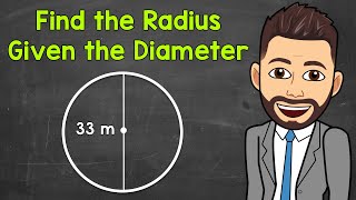 Finding the Radius of a Circle Given the Diameter  Math with Mr J [upl. by Ynot]