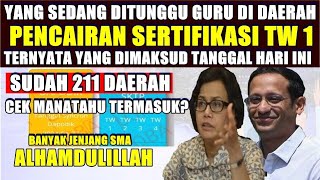 🔴PENCAIRAN SERTIFIKASI TW 1 2024 PNS P3K DAN NON PNS CEK DAERAH YANG SUDAH MEREALISASIKANNYA [upl. by Marybelle]