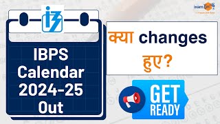 IBPS Calendar 202425 Out  Major Changes in exam dates  All details by Karan sir [upl. by Naoj]