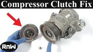 How to Remove and Replace an AC Compressor Clutch and Bearing  Quick Version [upl. by Vitkun]