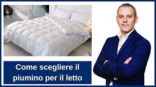 Come scegliere il piumino per il letto [upl. by Lavona]