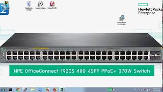 HPE 1920S BASIC VLAN CONFIGURATION [upl. by Olonam]