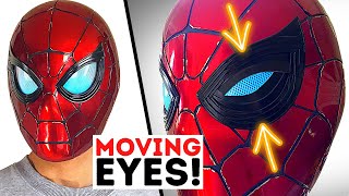 SpiderMan Helmet With MOVING LENSES DIY Iron Spider [upl. by Ulphi199]