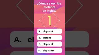 ¿Cómo se escribe elefante en inglés [upl. by Krischer]