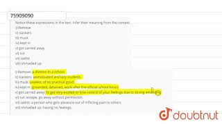 Notice these expressions in the text Infer their meaning from the contexti Remove ii slacker [upl. by Sidonie]
