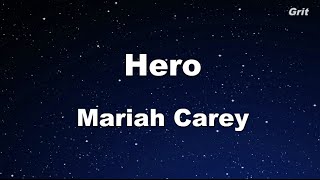 Hero  Mariah Carey Karaoke 【No Guide Melody】 Instrumental [upl. by Ramat]