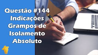 Grampos Para Isolamento Absoluto Indicações  Dentística  Questão 144  Concurso Odontologia [upl. by Sandi]