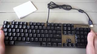 MOTOSPEED Inflictor CK104 Mechanical RGB Backlit Keyboard Review [upl. by Annaiel]