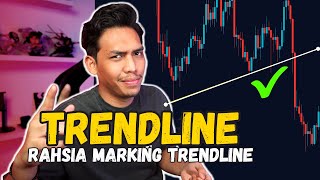 Belajar Forex Siri 11  Teknik Rahsia Untuk Marking Trendline Dengan Betul [upl. by Nickolas]