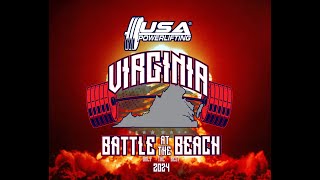 The USA Powerlifting Virginia Battle at the Beach VA202417 powerlifting competition [upl. by Bez]