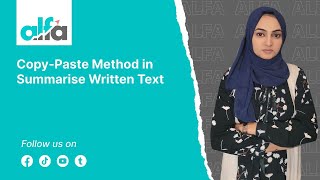 CopyPaste Method in Summarize Written Text PTE Tips  Alfa PTE [upl. by Assirok805]