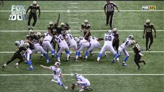 First NFL Blocked Extra Point Field Goal to be Returned for 2 Points  Panthers vs Saints  NFL [upl. by Hamlani]