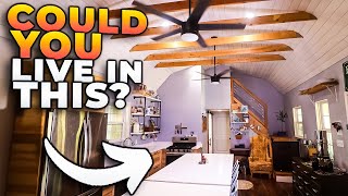 800sqft Shed to House Conversion Tour [upl. by Farnsworth]