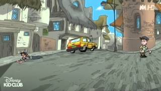 Phineas and FerbThe Yellow Sidewalk French Version [upl. by Enel803]