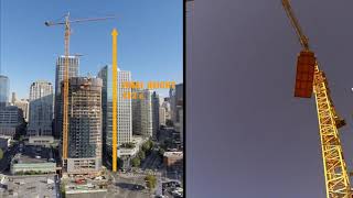 How to Raise a Tower Crane [upl. by Sherwood]