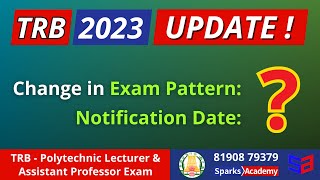 TRB Polytechnic Lecturer amp Asst Professors Exam  Important updates  Change in Exam Pattern trb [upl. by Cottle]