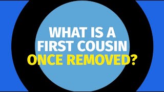 What is a first cousin once removed [upl. by Salakcin5]