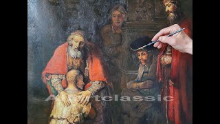 Painting Rembrandts Return of the Prodigal Son [upl. by Kirrad]