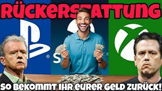 🎮💰SO GEHTS😁👍SPIELE RÜCKERSTATTUNG für XBOX PLAYSTATION und STEAM  Tutorial [upl. by Whallon]