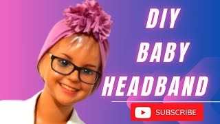 DIY RUFFLE BABY HEADBAND [upl. by Kenweigh]