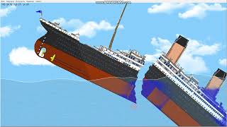 RMS Olympic Fanmade Sinking Floating Sandbox [upl. by Joscelin]