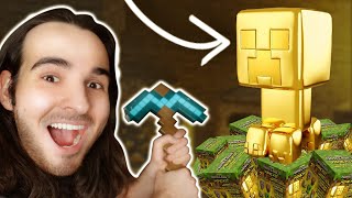 Mining 24 Minecraft Mining Kits RARE Golden Creeper [upl. by Atiuqa]