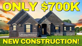 Touring a New Construction Luxury Ranch Home in Metro Detroit [upl. by Trub473]