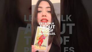 2 of pentacles Tarot Card meaning Let’s talk tarot tarotforbeginners tarot [upl. by Aulea183]