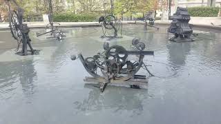 Tinguely fountain Basel Switzerland mechanics art [upl. by Decima]