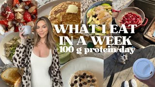 WHAT I EAT IN A WEEK  100G PROTEIN PER DAY  healthy high protein meal ideas [upl. by Losyram]