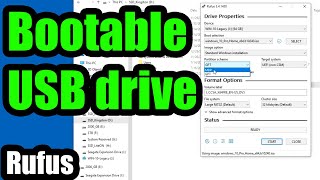 Bootable USB Flash Drive using Rufus MBRGPT LegacyUEFI [upl. by Elirpa979]