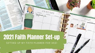 2021 Faith Planner SetUp  The Happy Planner  MAMBI [upl. by Eniretac]