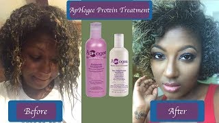 ApHogee Protein Treatment on Natural Hair  Does it really work  Shatarria Shardie [upl. by Laaspere393]