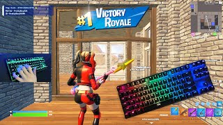 HyperX Alloy Origins Core Clicky Fortnite Keyboard ASMR Sounds Gameplay [upl. by Aienahs968]