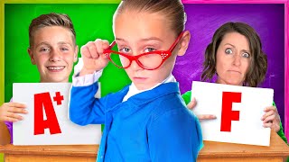 Ava is The Substitute Teacher KCity Family Challenge [upl. by Lehcim]