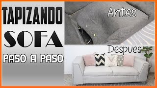 COMO TAPIZAR SOFA PASO A PASO🔴 DE VIEJO A NUEVO DESDE CASA🔴JAMARELI [upl. by Odlauso]