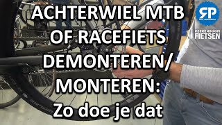 ACHTERWIEL MTB OF RACEFIETS DEMONTERENMONTEREN Zo doe je dat [upl. by Yrkcaz]