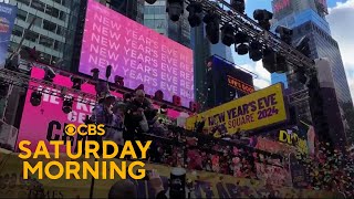 Security increased for the New Years Eve celebration in Times Square [upl. by Haig268]