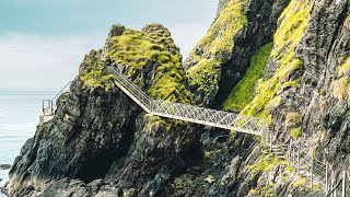 The Gobbins Cliff Walk Ireland On a Harley Davidson Ireland Series  Episode 2 [upl. by Blackman683]