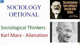 Karl Marx Theory of Alienation Sociology Optional  Full Sociology Optional Course [upl. by Eded53]