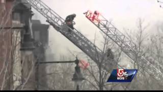 Witness describes 9 alarm fire on Beacon Street in Boston [upl. by Elakram]