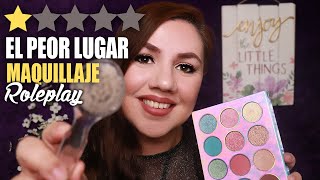 Maquillaje en el PEOR Salon de Belleza de la CIUDAD  ASMR Español  Murmullo Latino [upl. by Cybil]